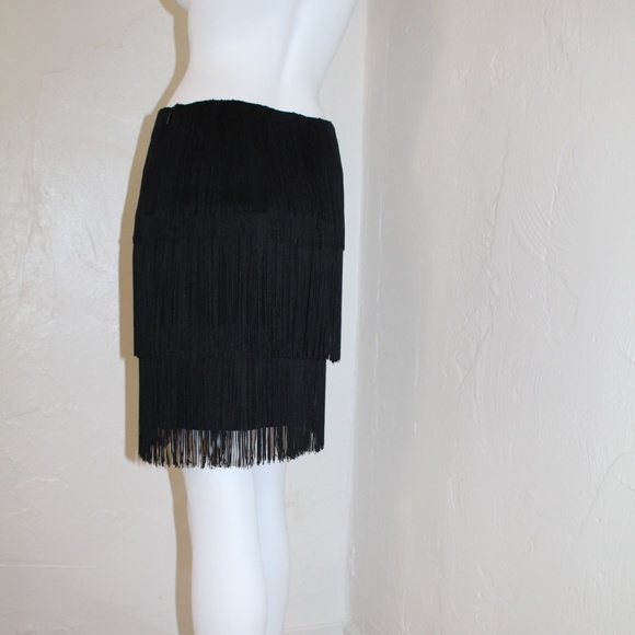 MICHAEL KORS COLLECTION - $1595 HEIDI's Runway BodyCon Flapper Fringe Skirt 6 - Picture 11 of 14
